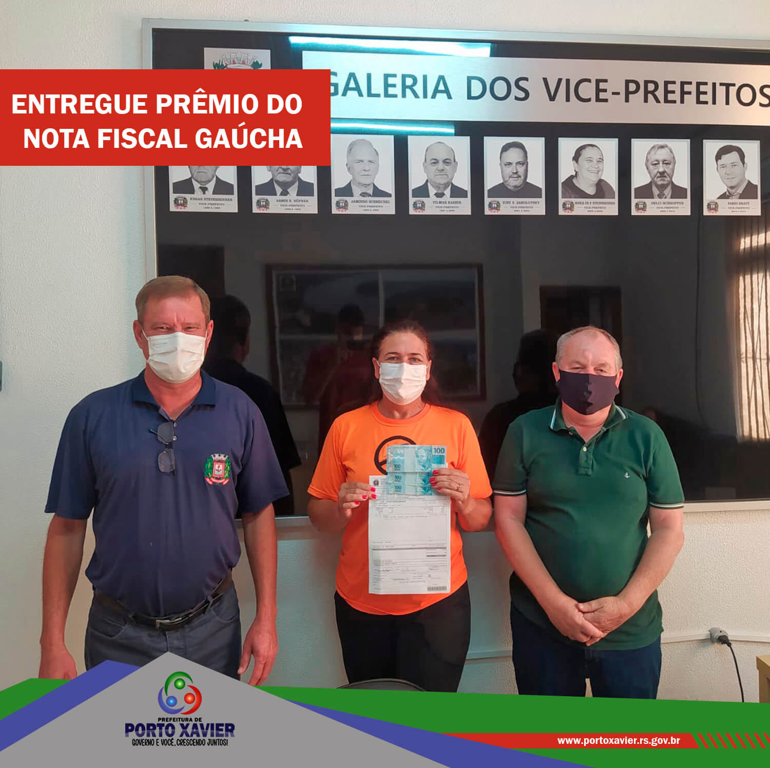 ENTREGUE O PRÊMIO DO PROGRAMA NOTA FISCAL GAÚCHA